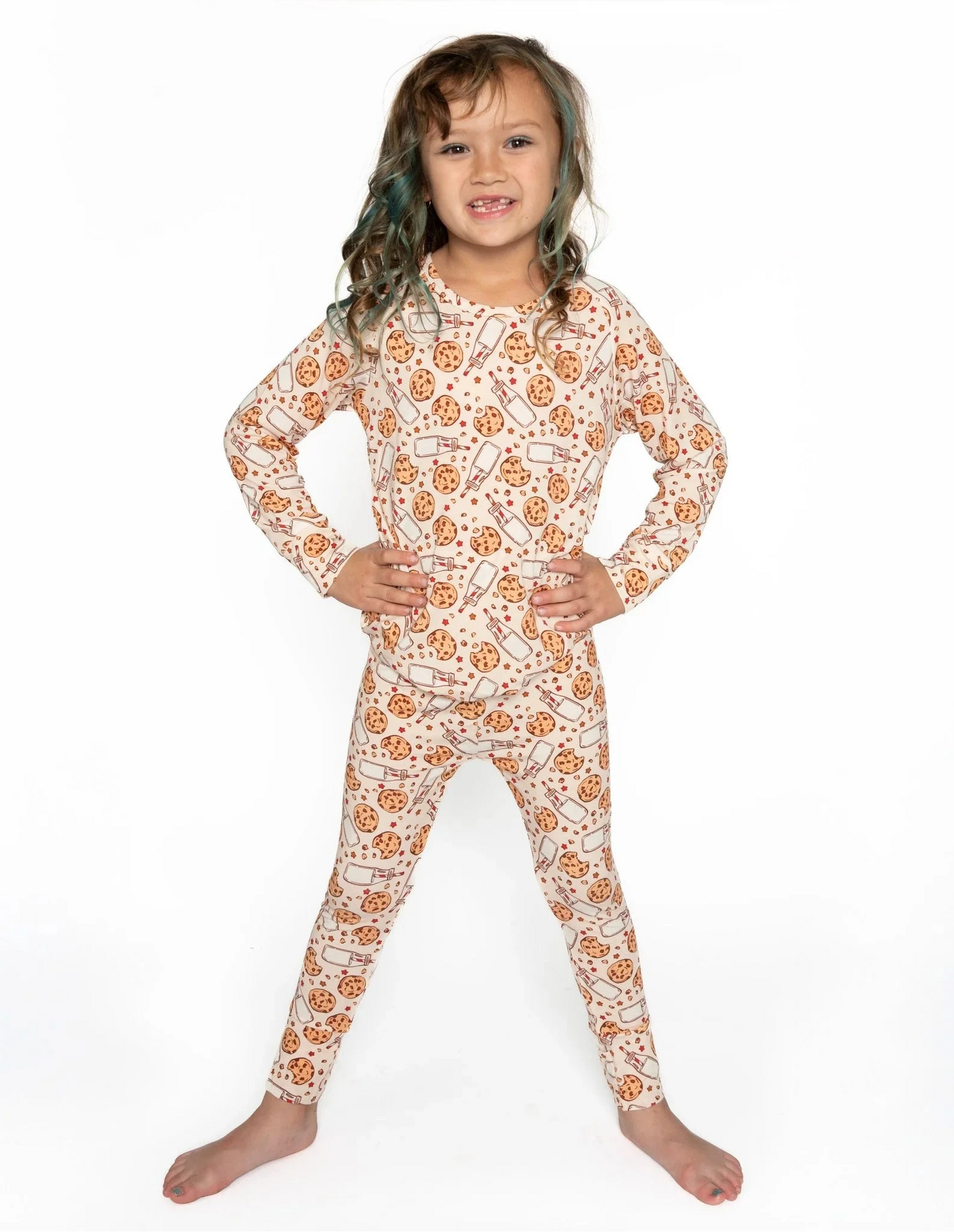 cookies and milk two piece gender neutral set for babies and toddlers