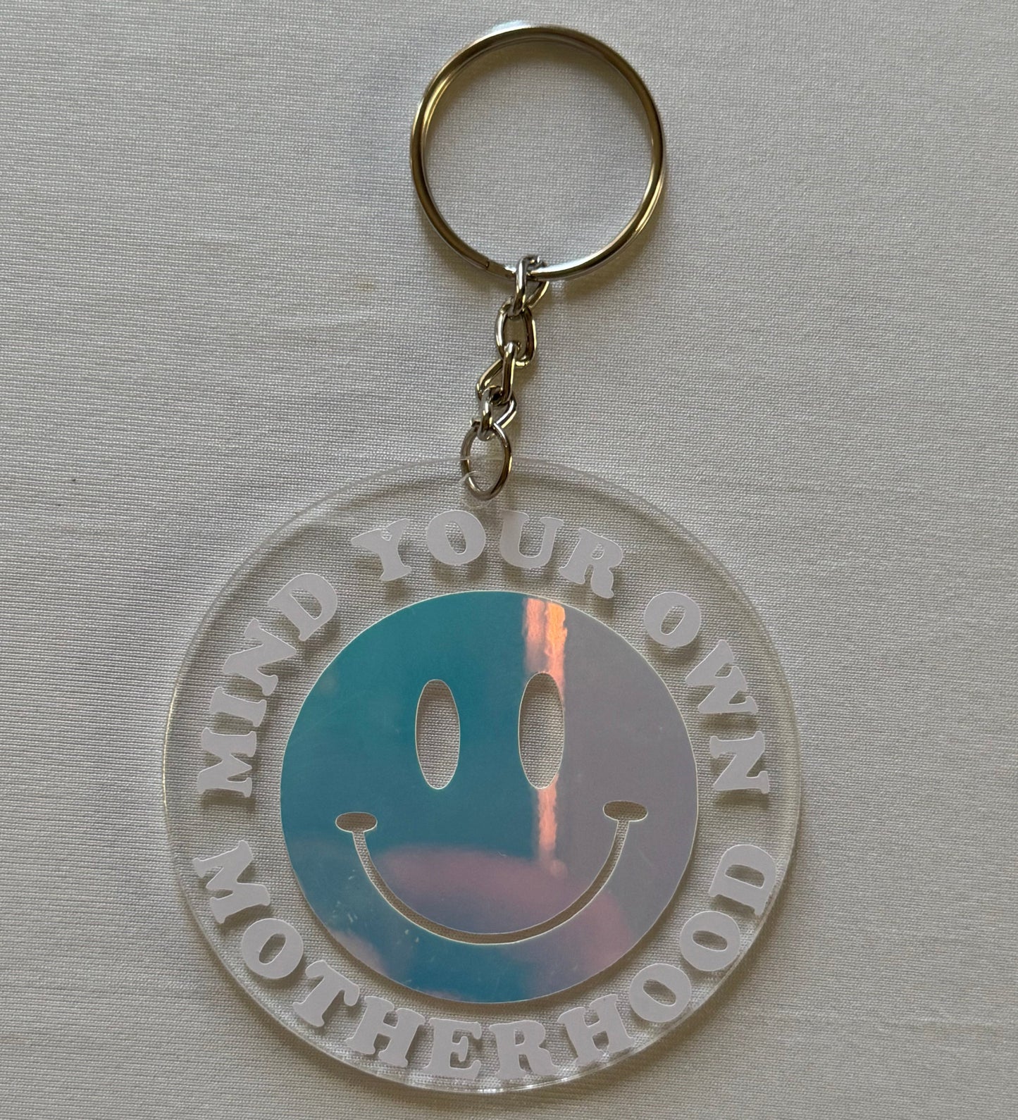 Round Funny Parenting Keychains