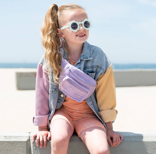 lavender toddler belt bag